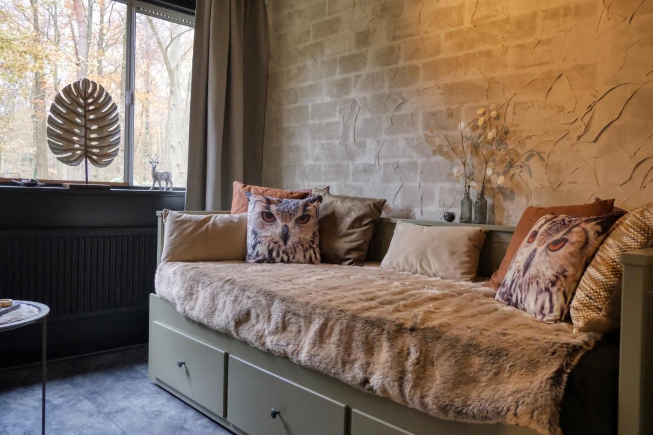 Lodge In Een Bosrijke Omgeving Met Hottub & Sauna Opt Rheezerveen Экстерьер фото